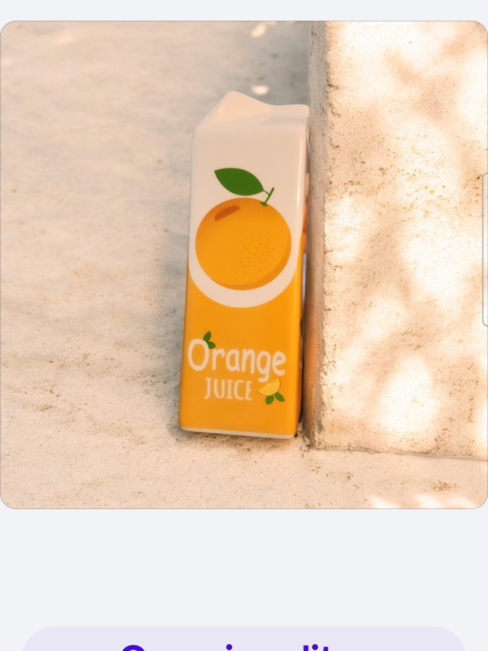 Orange Juice Vase■ New But No Box
